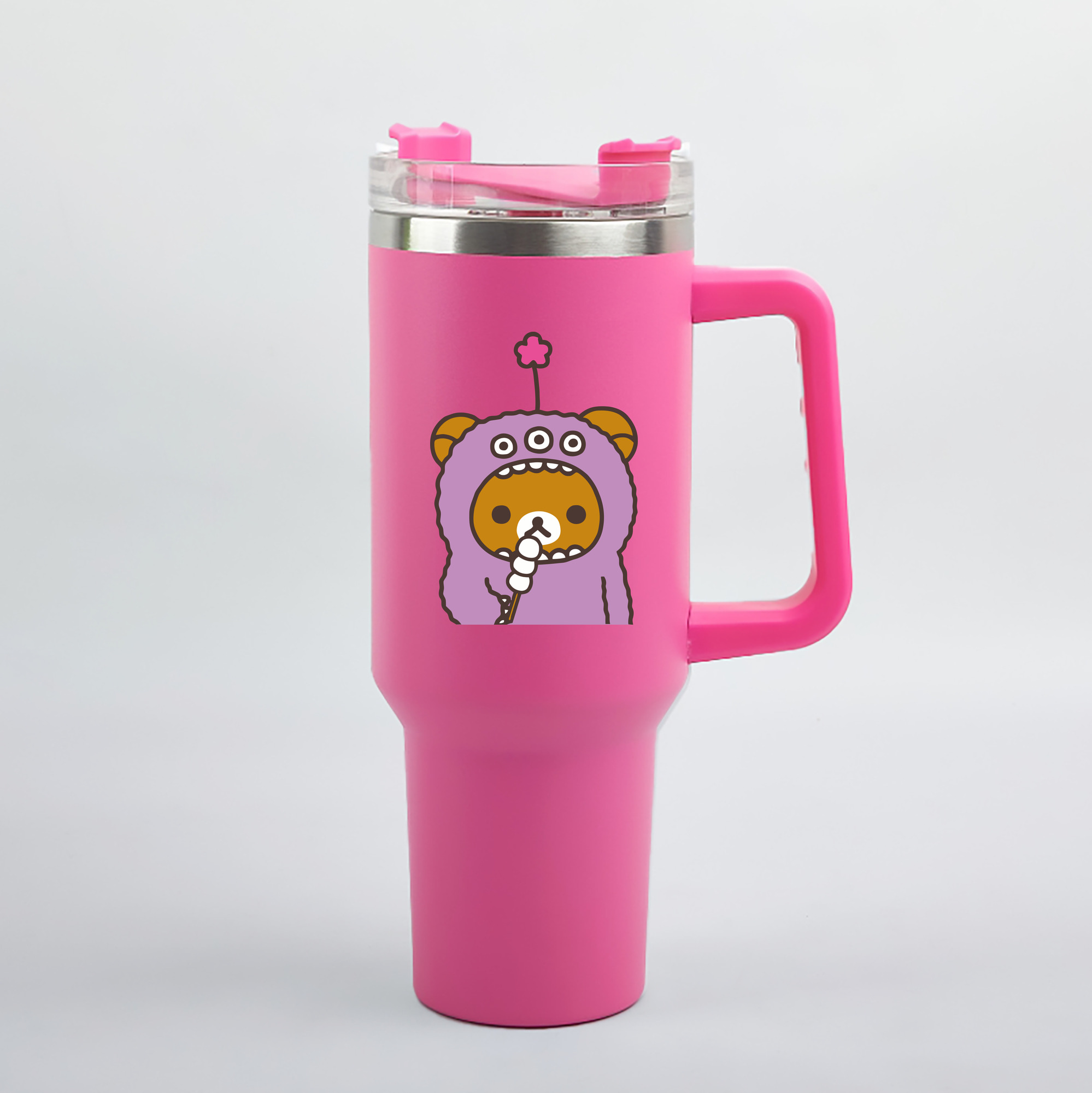 （画像用） リラックマ リラックマ キイロイトリ Rilakkuma Korilakkuma Kiiroitori 1200mL車用タンブラー（カラープリント）
